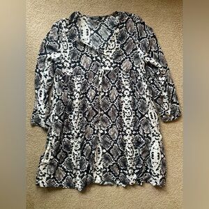 Zara Snake Print Mini Dress